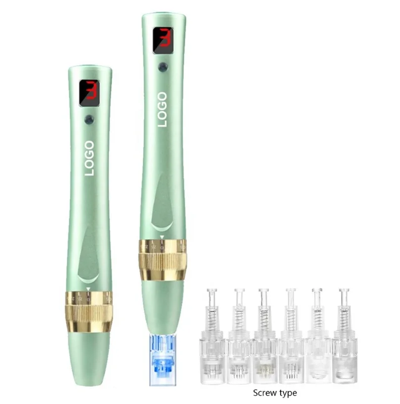 

Factory Direct Sale Cheap Price Dermapen LED wireless derma roller microneedling electric needle dermapen