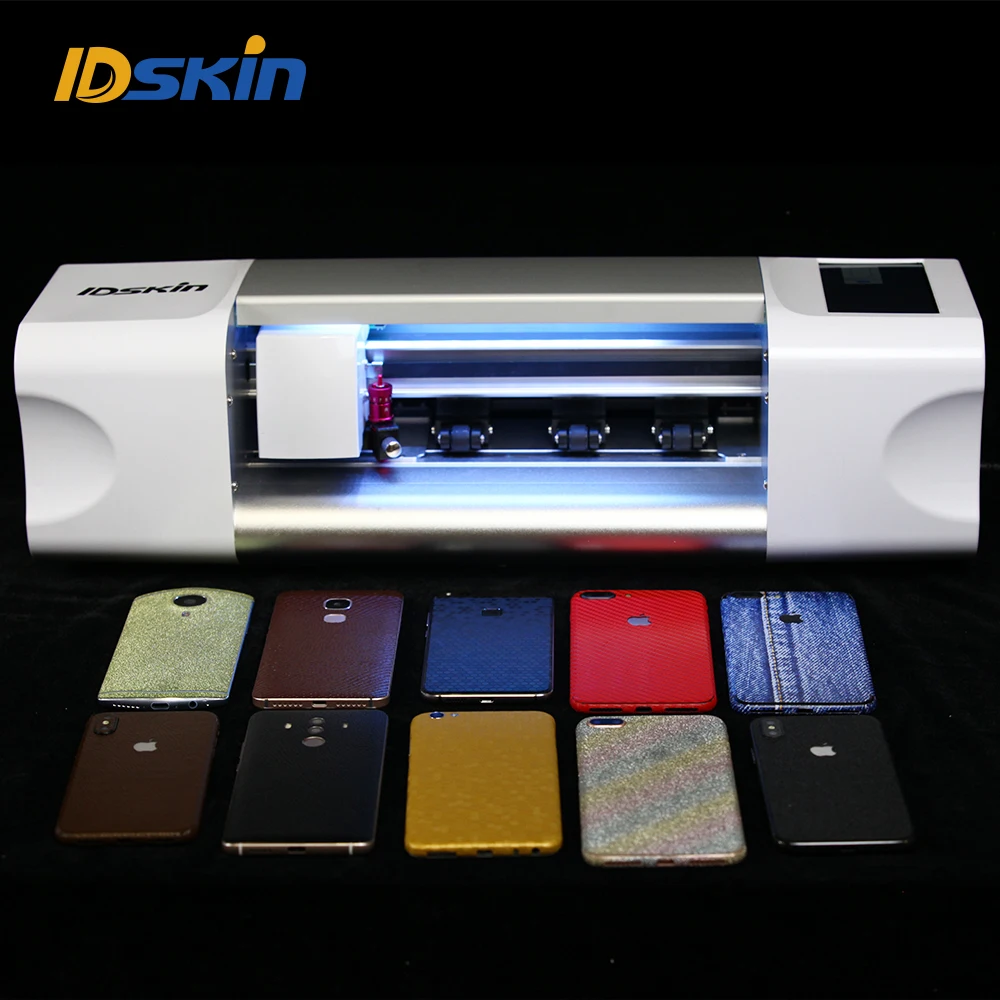 

Built-in LCD Daqin IDskin 360 degree protection mobile phone screen protector film cutter plotter cutting machine in 2020, Silver