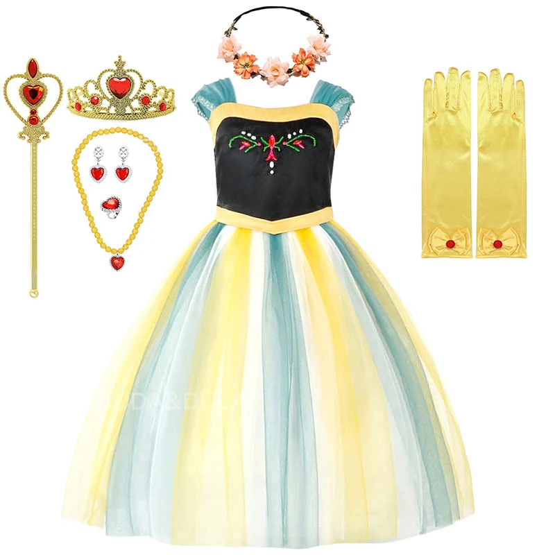 

frozen-anna anna dress cosplay costume pari dress for baby girl, Photo