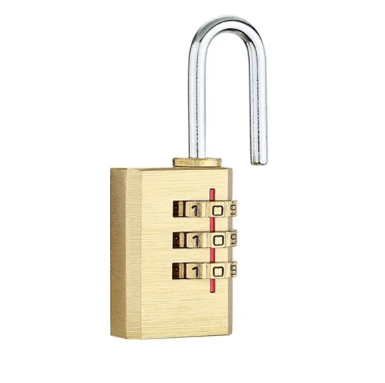

Factory OEM candado KP283 brass combination padlock luggage lock 28mm 3 digital lock