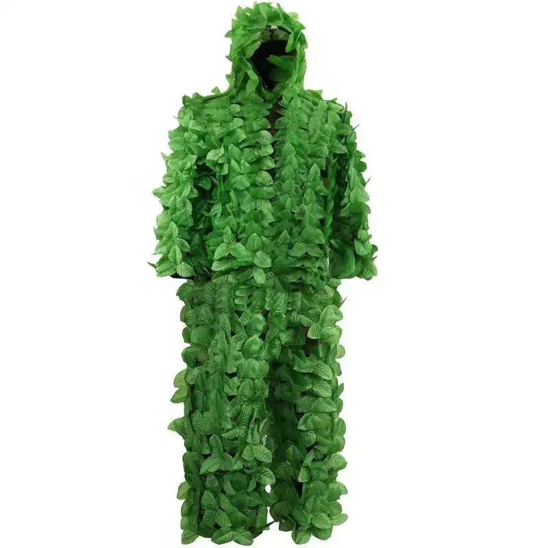 

Outdoor Hunting Bird Green Leaves Camouflage Suit Hunting Ghillie Suit Woodland Camouflage Camo Sniper Army Airsoft Uniform