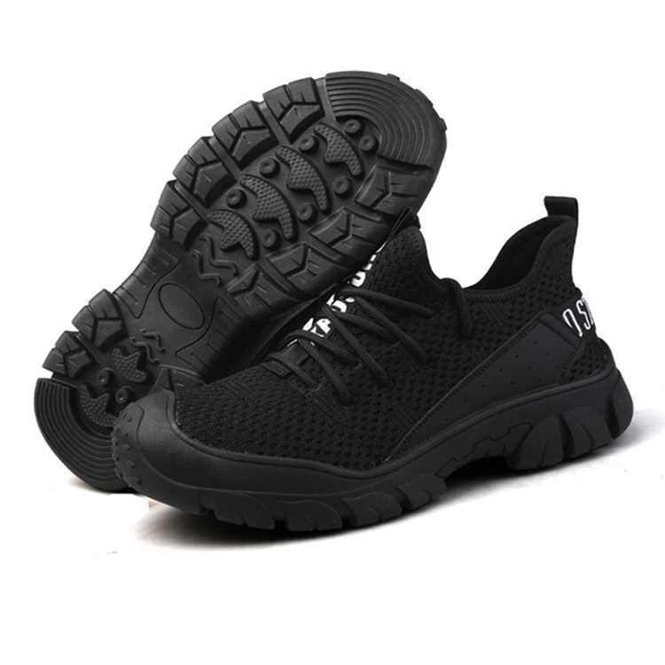 

Four seasons breathable anti smashing and anti piercing protective shoes lightweight flying upper safety shoes