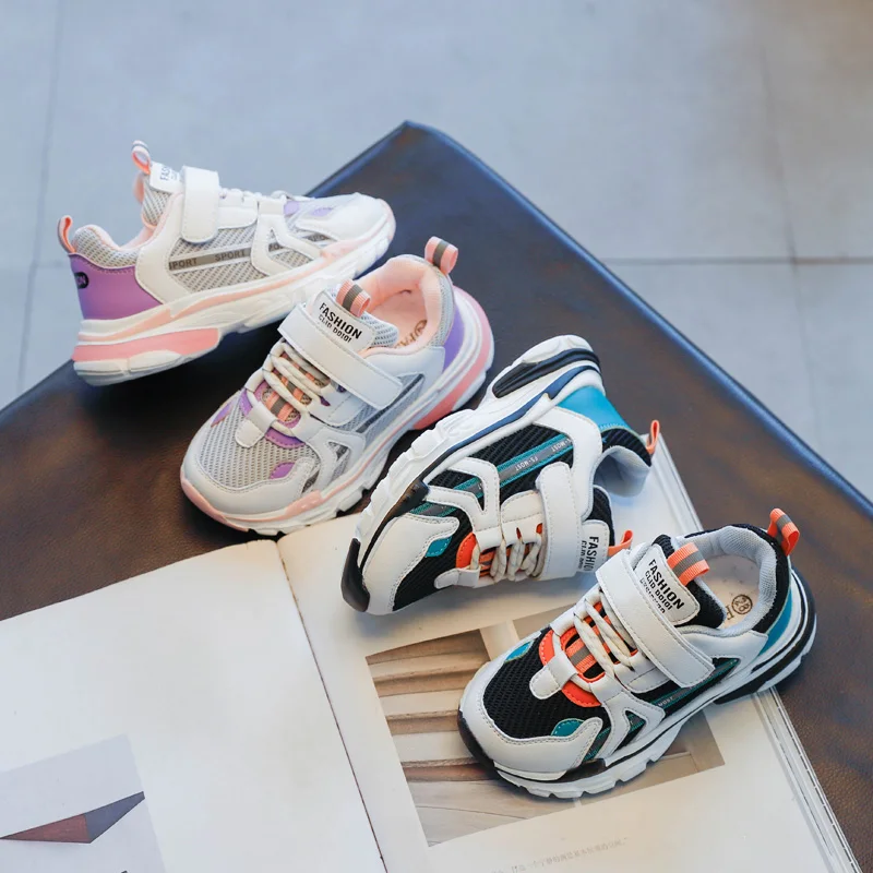 

CLM-901 Boys and girls casual sports shoes mesh breathable children's shoes