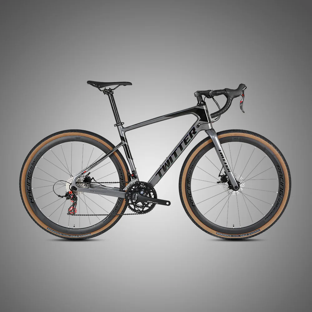 

2021 gravel bicycle under $600 Off-road carbon disc gravel bikes for man, Red / black / blackred etc