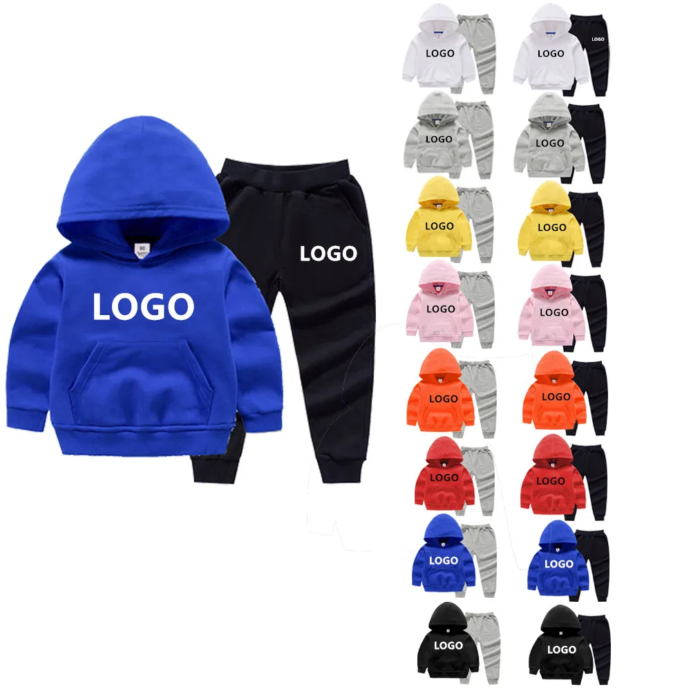 

Custom Made Logo Kids Clothing Sets Fashion 2 pcs Sweat Suits Clothes Short Set Designer Summer T shirt Hoodies Outdoor Fashion