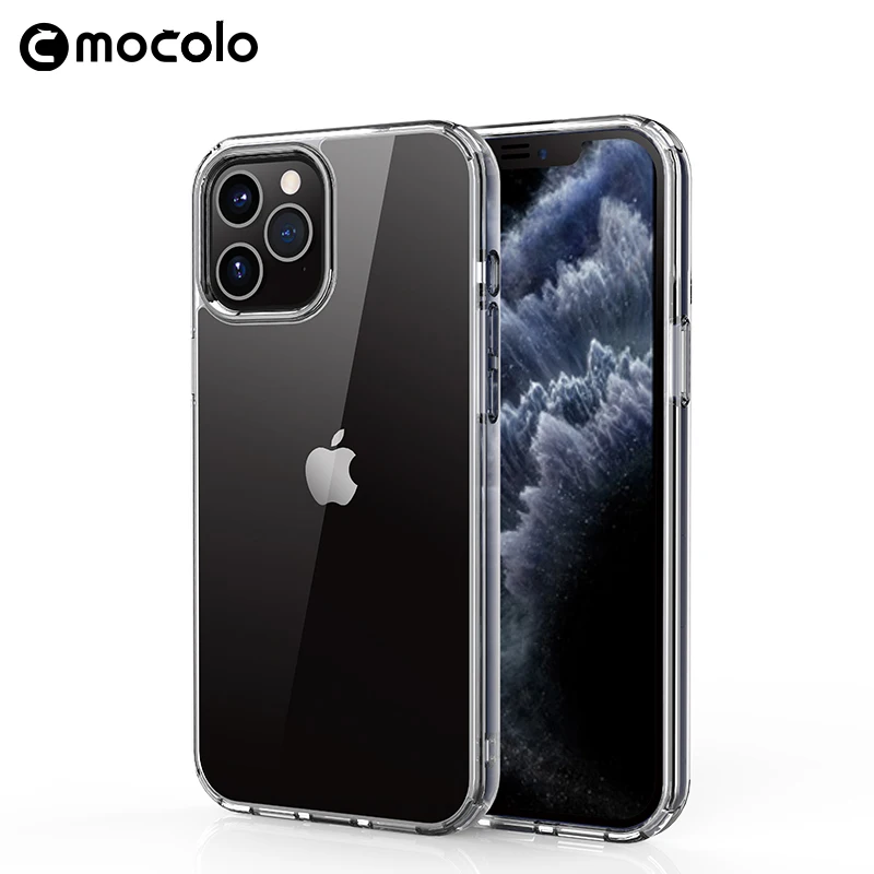 

Mocolo High Transparent Clear Soft TPU Hard PC Mobile Cell Phone Cover Cases For Apple iPhone X XS MAX XR 11 12 13 Mini Pro Max