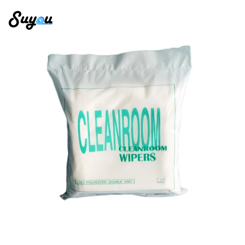 Disposable Lint Free Class 100 Cleanroom Wiper Microfiber Wipe Cloth for LCD Camera Clean
