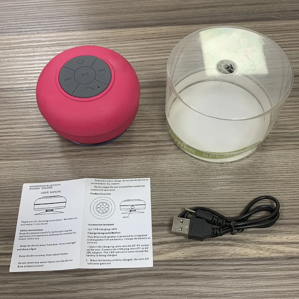 Popular Room Waterproof Mini Speaker Wireless Bluetooth Karaoke Player Portable Bathroom Suck Music Speaker - ANKUX.COM