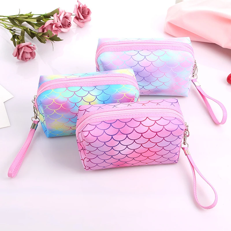 

Odm Wholesale Simple Tpu Holographic Cosmetic Manufacturers Packaging Pouches With Zipper Makeup Sets Women Travel Bags