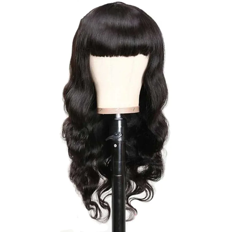 

Manufacturer's new hot-selling 8-28 inch human hair wig without headgear is suitable for black female Brazilian hair extension