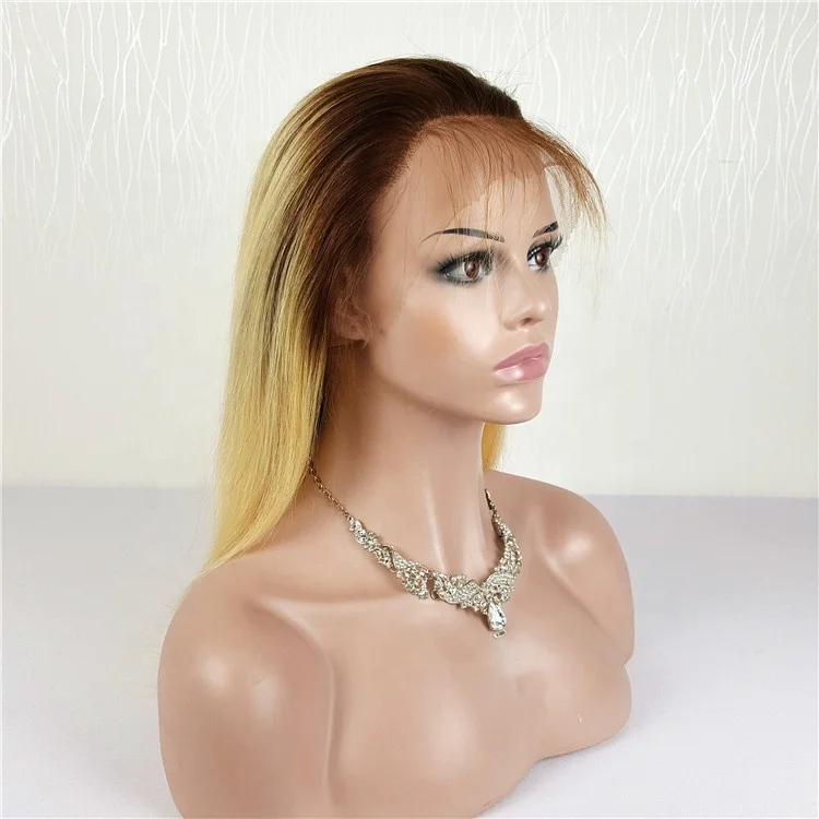 

Highknight Cheap 100% Mink Brazilian Virgin Blonde Color Straight Human Hair Lace Front Wigs For Black Women