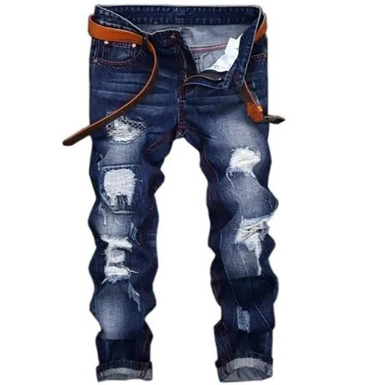 biker cut jeans