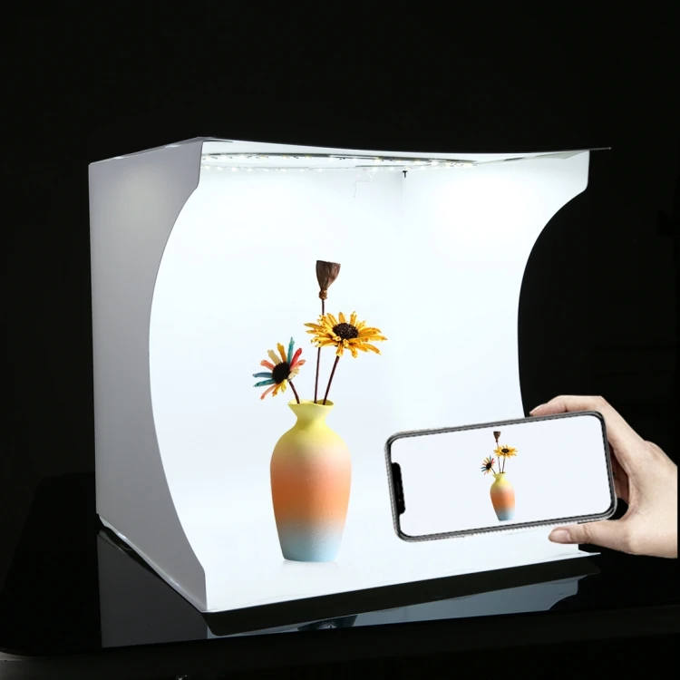 

PULUZ 30cm portable photo studio photography soft box led light Shooting Tent Box Kit with 6 Colors Backdrops