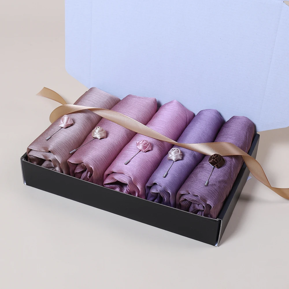 Long Satin Silk Hijab Scarf Crinkle Effect