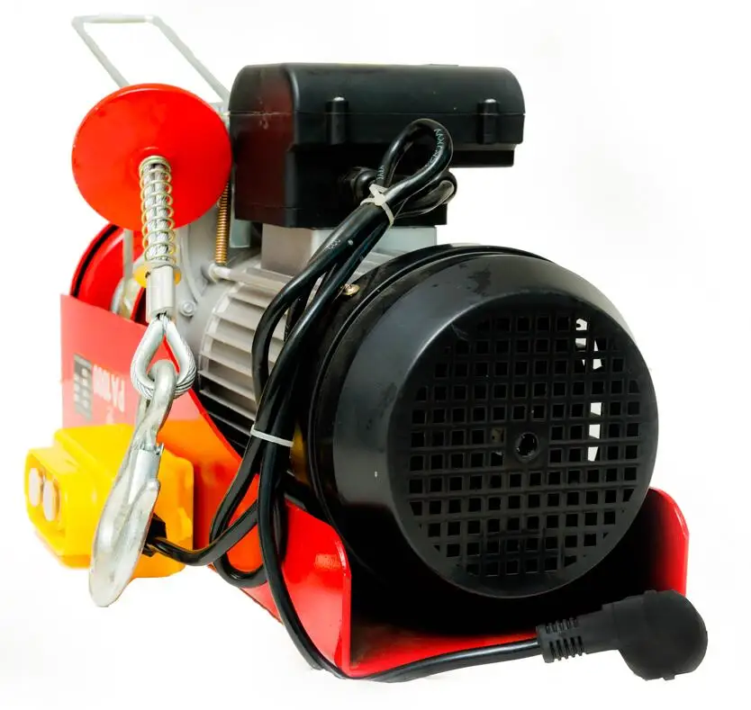
Chinese promotional 200kg 220V 230V Wire Rope small Electric Hoist Lifting Winch 