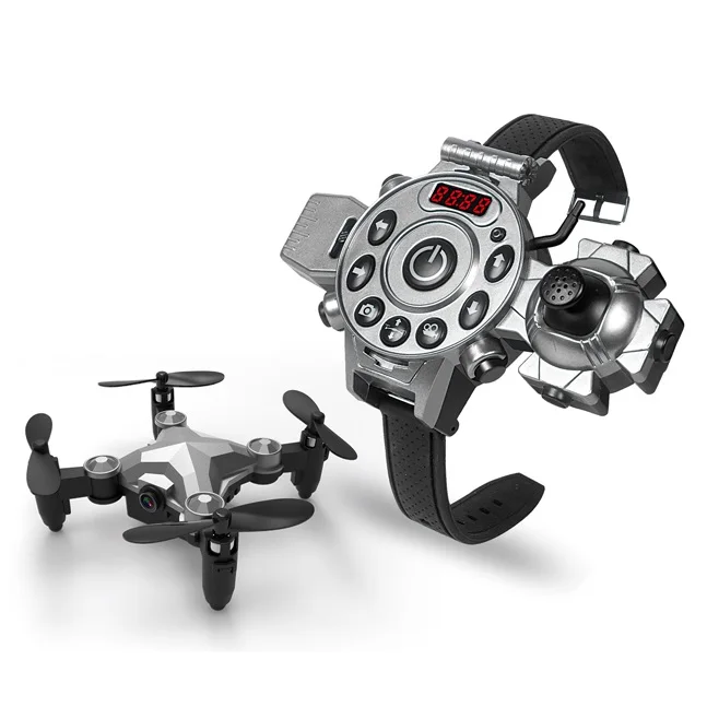 

Mini Watch Drone Rc Quadcopter 2.4g 3d Flip Hand Control Headless Mode Wifi Mini Camera Drone With Hd 300000 Pixels
