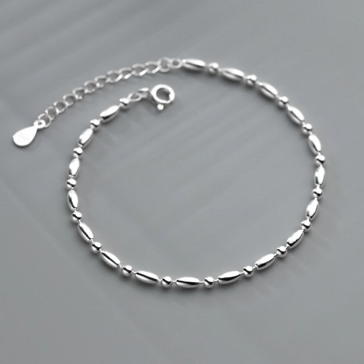 Fashion Bracelets Jewelry 925 Sterling Silver Round Bean Beads Bracelets for Women