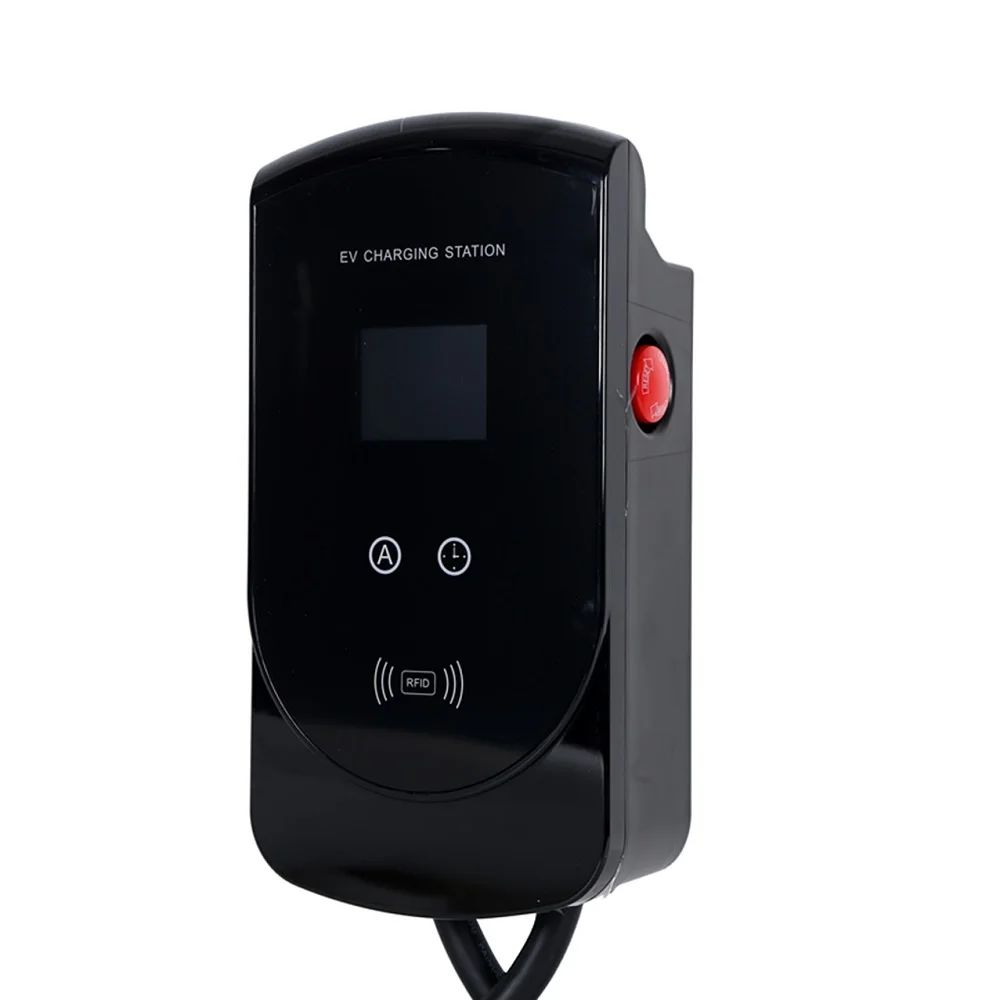 

free shipping EV charger 7kw type 2 current adjustable electric car charging station with app fast charging