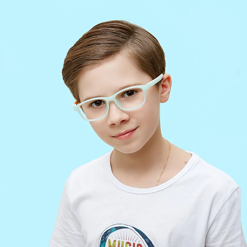 

2020 Blue Light Glasses Kids Blue Light Blocking Glasses Girls Boys Transparent Computer Frame, 5 colors