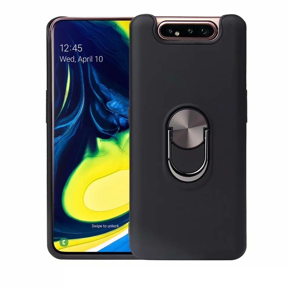 

360 Degree Rotating Dual Layer Armor Cover for Samsung Galaxy A80 Ring Kickstand Holder Case