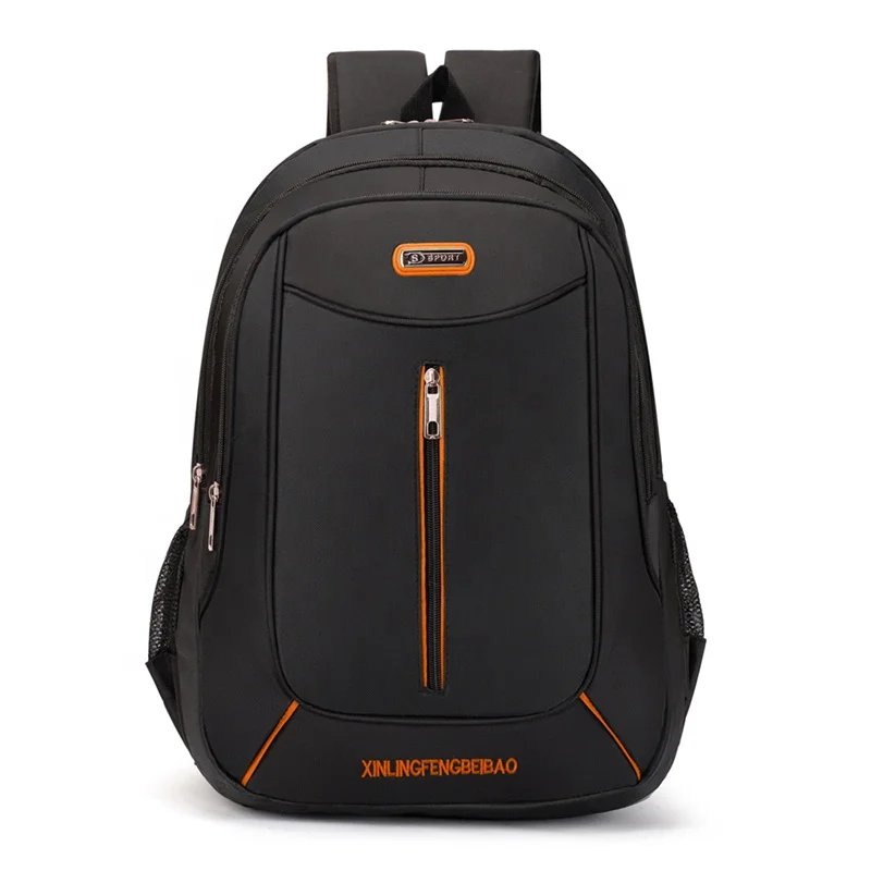 

Wholesale school college boys polyester large capacity business outdoor travel daily casual back pack black men backpack bag