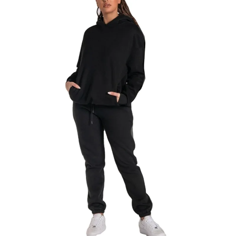 

Custom Sweatshirt Sets hoodies Set Sportswear Men joggers Sweat Suits tracksuits 2 piece set women, 4 colors