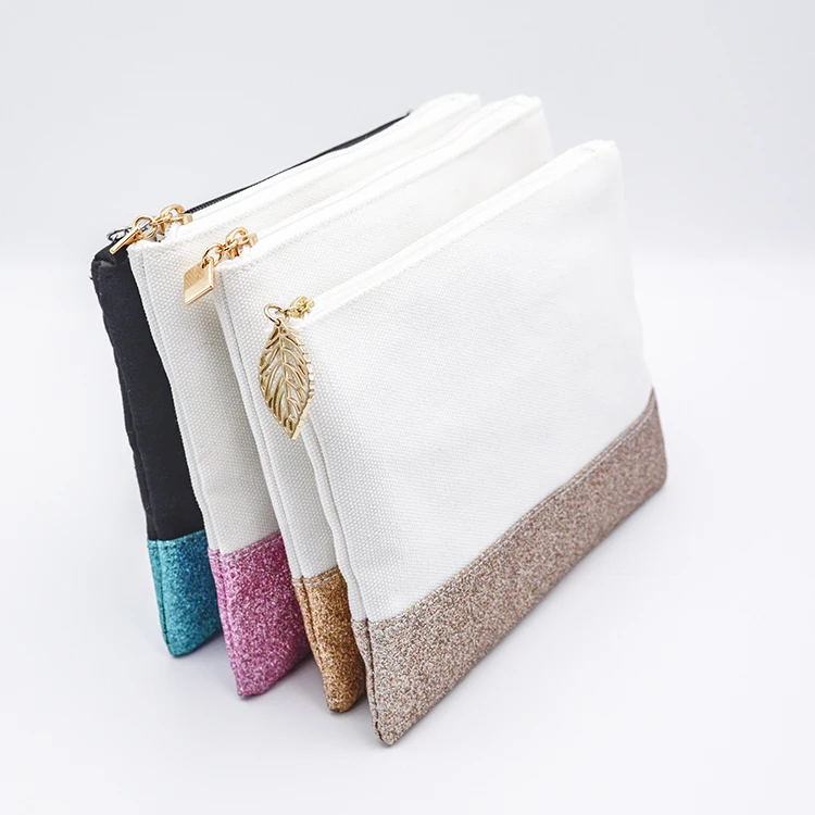 

Low MOQ High Quality mrs Lipstick Storage Small Blank Cork Canvas Makeup Bag, Customized