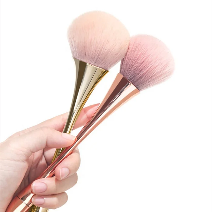 

Slim waist shape plastic handle blusher loose powder single brush