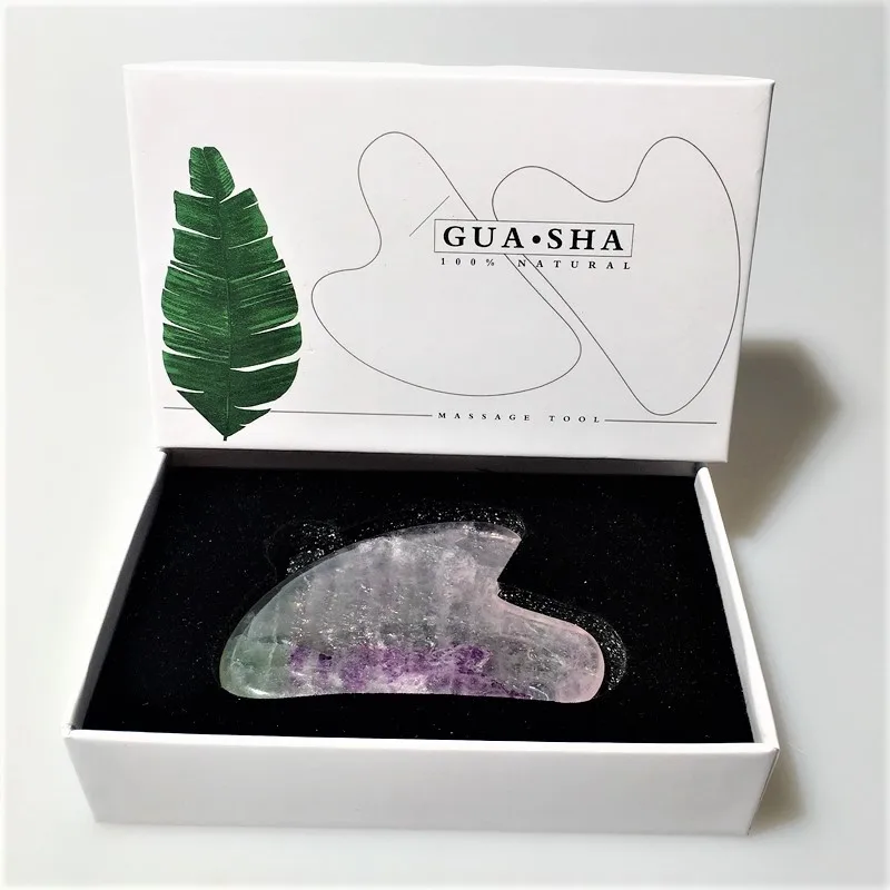 

Highest quality item Fluorite guasha tool heart good for health
