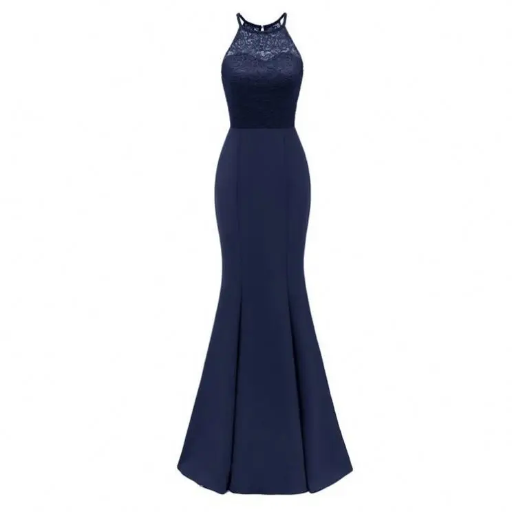 

2019 Wholesale Apparel Occassional Lace Upper Mermaid Evening Dress Ladies Formal Dresses