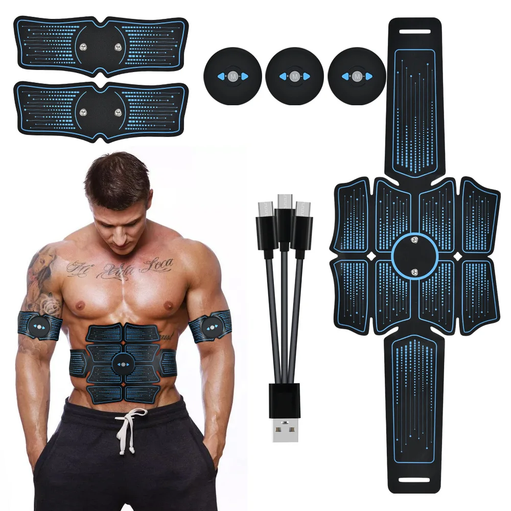 Abs Stimulator Muscle Toner Ab Machine Trainer Fitness Strength Training Workout Equipment for Men and Women for Abdomen/Arm/Leg