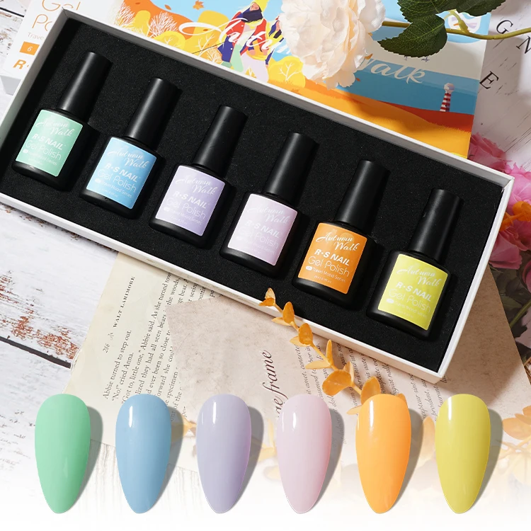 

3 step gel polish kit Nail Supplies Custom Logo Private Label 15ml Color Vegan Organic Create Your Own Brand UV Nail Gel Polish
