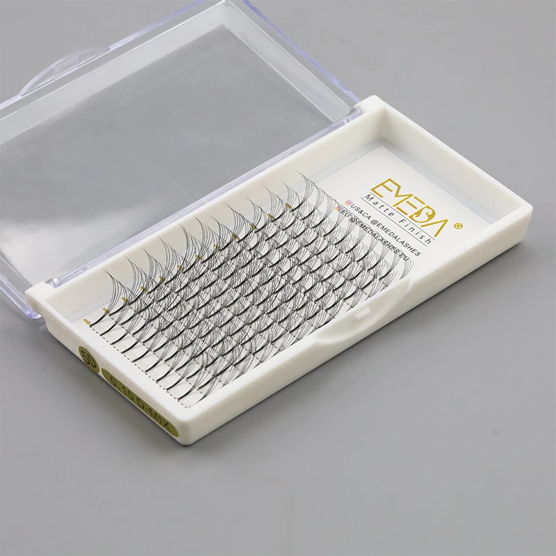 

Emeda large tray custom 0.05 0.07 0.1 pre made russian volume eyelash extension pre made fan 3d 4d5d 6d 7d 8d 9d 10d, All color