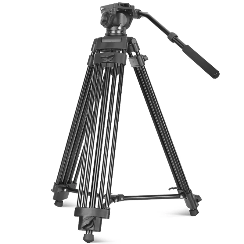 

Q880 aluminum alloy professional photography stand SLR tripod heavy duty tripod with Panoramic Fluid Damping Head video tripod