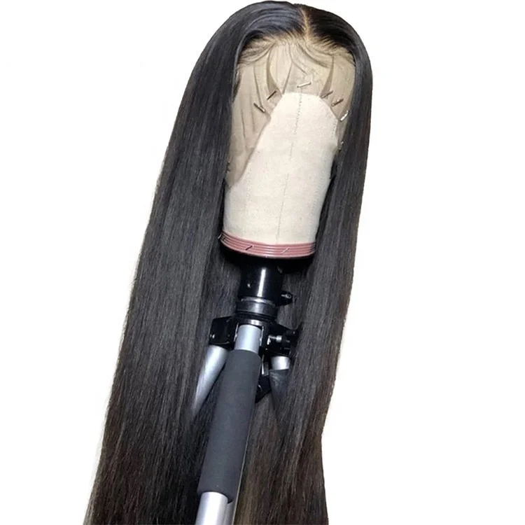 

Vendor Hd Transparent Swiss Lace Front Wig 360 Lace Frontal Wig Straight Glueless Brazilian 100% Virgin Full Lace Wigs