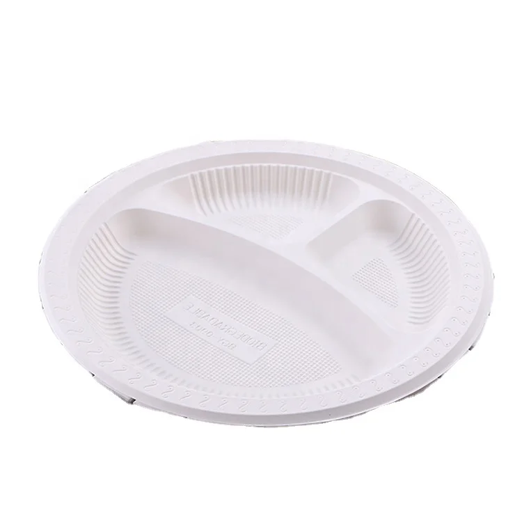 

Disposable Lunch Box Biodegradable Corn Starch Food Container, White