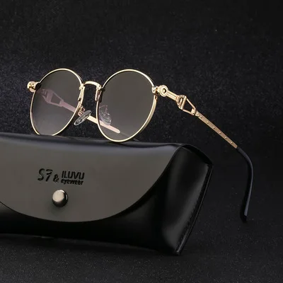 

Retro Small Round Frame Sunglasses Men's Personality Trendy Sun Glasses Women's Glasses Wholesale Sunglasses 2021