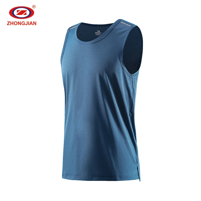 

China supplier Wholesale Men Sports Tank Top Custom logo Muscle Fitness sleeveless tank top Men's Tank Top