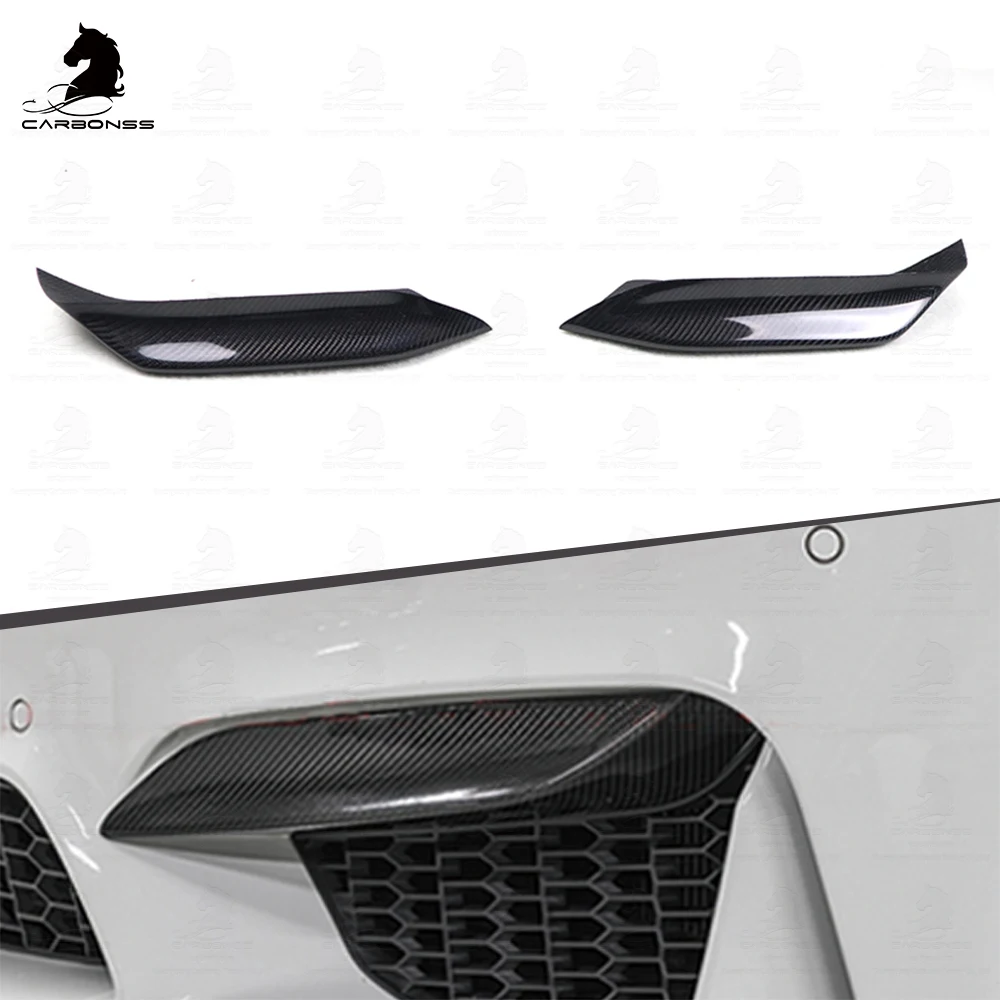 

Carbon Body Kit Front Bumper Lips Side Splitters Up Flaps For BMW F80 M3 F82 F83 M4 Front Splitter 2015-2019