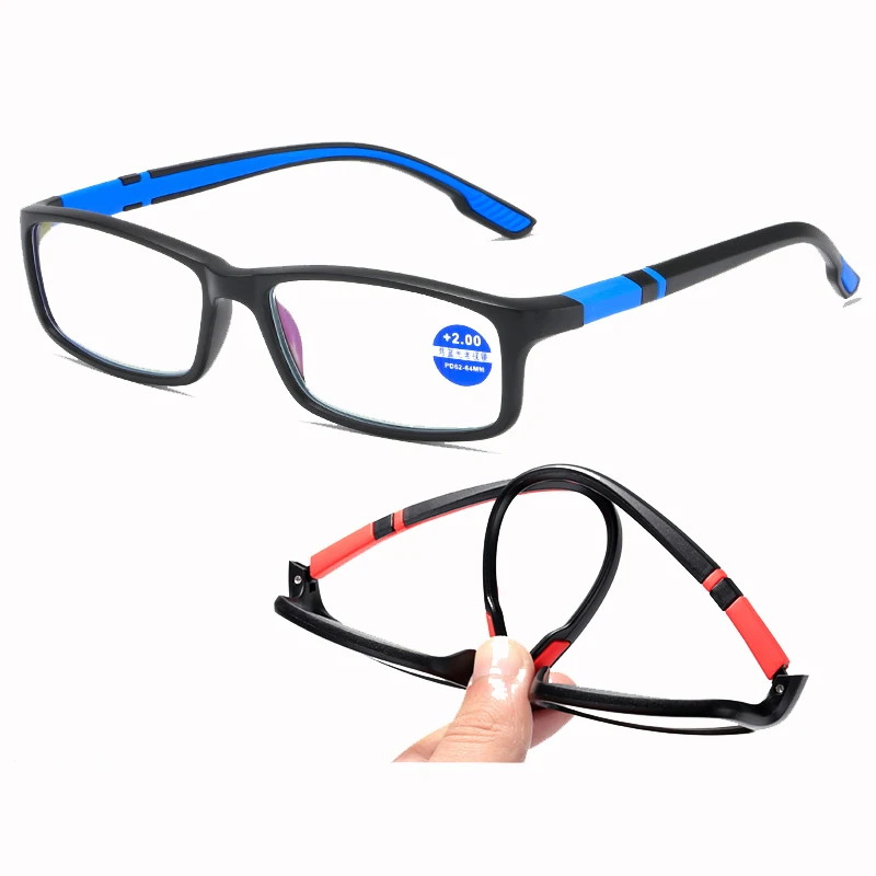 

51019 TR90 Men's Sports Ultra-Light Anti-Blue Light Presbyopic Reading Glasses Women Progressive Reading Glasses Anti Blue Light