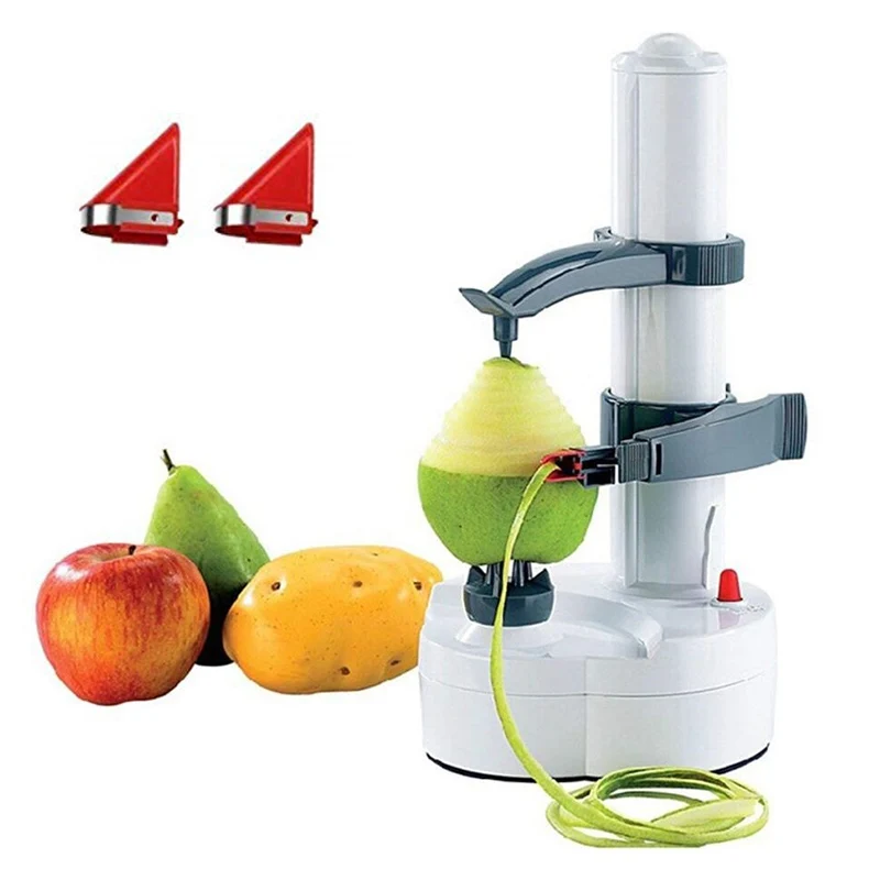 

A1283 Home Kitchen Multifunction Stainless Steel Electric Automatic Peeler Fruit Vegetables Potato Peeling Machine, Green,white,black,red