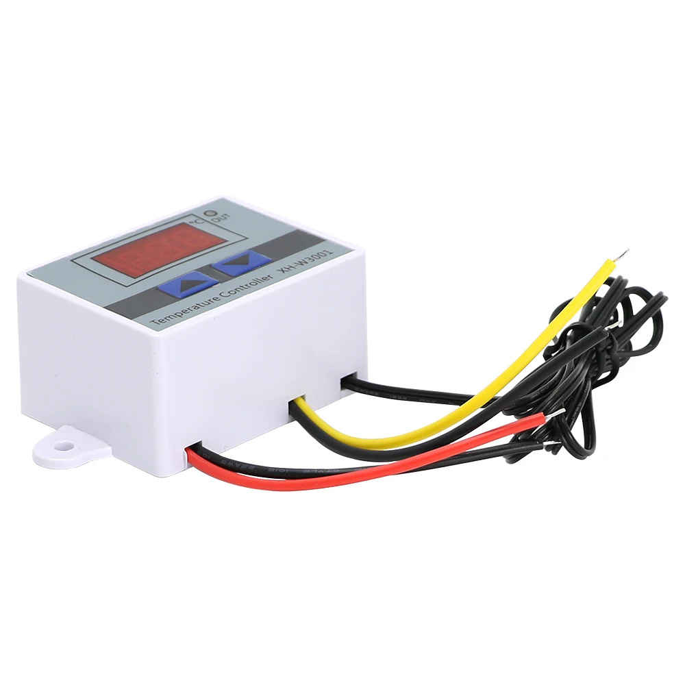 

Minco 12V/ 24V/ 110V-220V W3001 Digital LED Temperature Controller 10A Thermostat Control Switch Farming Thermostat Regulator