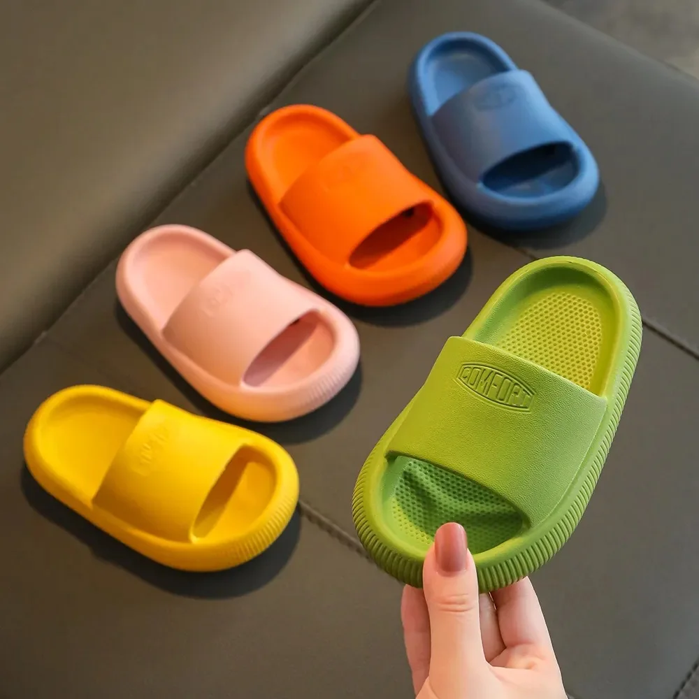 

Children's slippers summer men and women indoor non-slip soft bottom thickened non-slip baby bath bathroom slippers children san