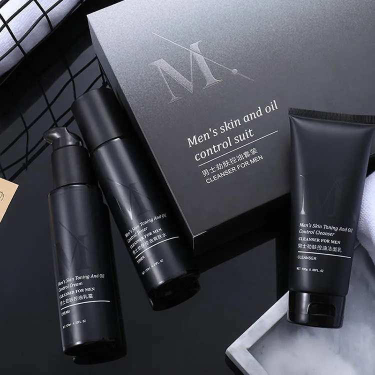 

Private Label Mens Skincare Products OEM Korean Cosmetics Men Personal Care Acne Anti Aging Skin Care Set for Men