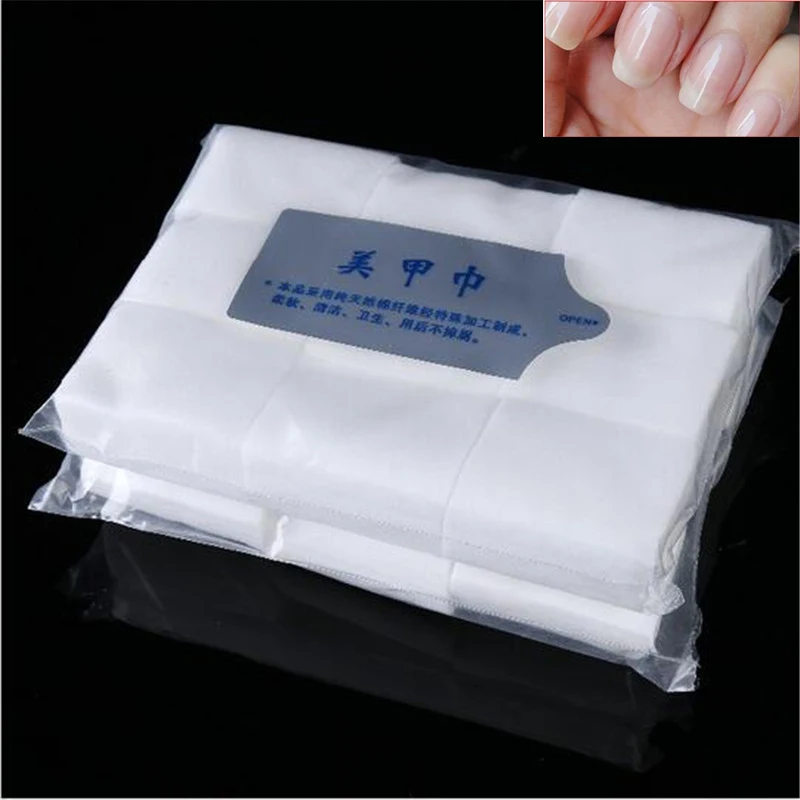 

900Pcs Lint-Free Napkins For Manicure Nail Towel Removing Gel Varnish Nail Polish Wraps Cleaner Cotton Pad Nail Art Tools
