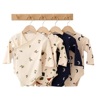 

2021 autumn new baby long-sleeved one-piece newborn baby romper