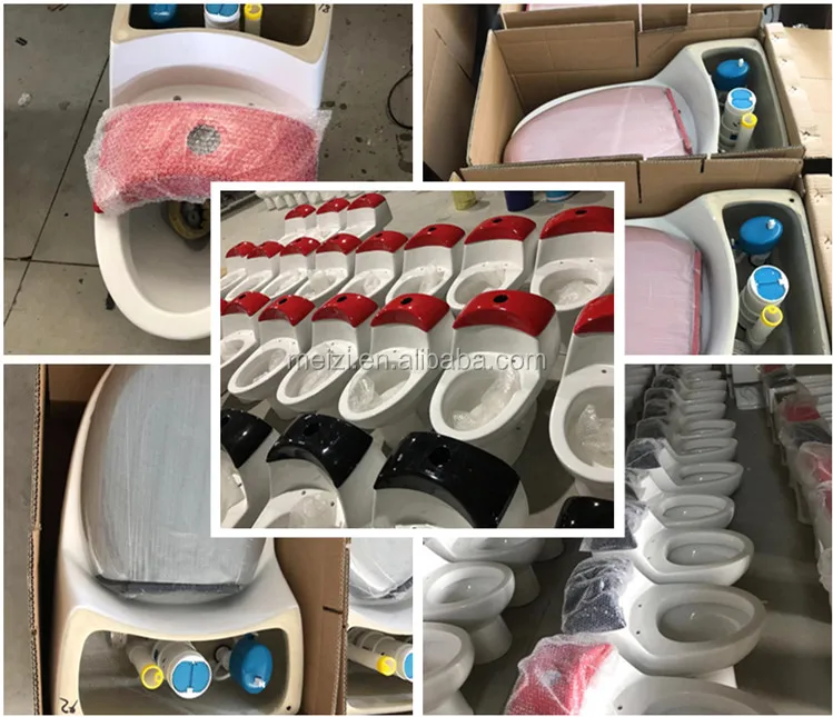 Sanitary ware manufacturers ceramic one piece red color toilet for sale
