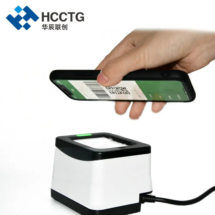 

QR Code Scanner 2020 New Design Desktop Barcode Scanner China Manufacturer OEM HS-2001B