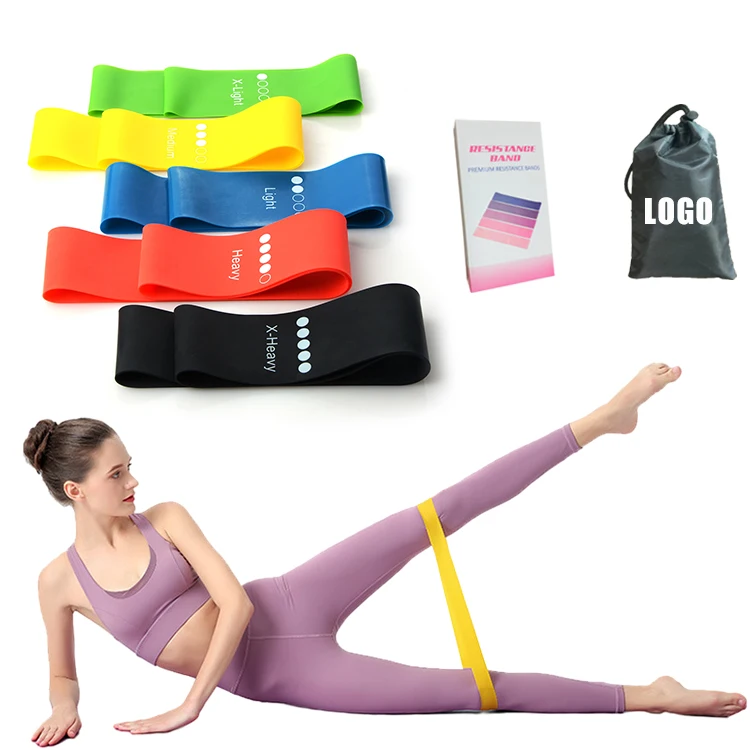 

Yoga Resistance Band Set Workout Bands Tension Stretch Pull Up Latex Hips Bandas Elastic Fitness, Black,red,yellow,green,blue