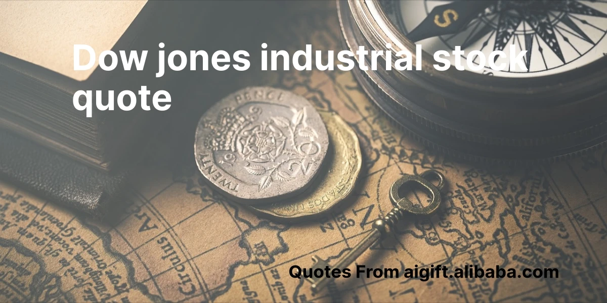 dow jones industrial stock quote
